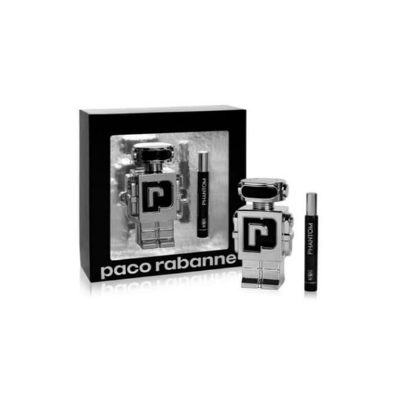 Paco Rabanne PACO607600 Phantom Set for Men - 5.1 oz Eau De Toilette Spray Plus 0.33 oz Eau De Toilette Spray - 2 Piece
