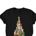 thumbnail image 5 of Abcnature Merry Christmas Tree T-Shirt Women's Cute Christmas Gnomies Graphic Tees Holiday Short Sleeve Tshirt Xmas Buffalo Plaid Red T-Shirt For Men Women T-Shirt Black,A L, 5 of 6