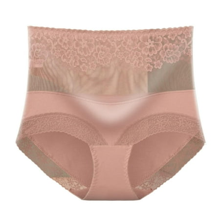 Akiihool Women Underwear nderwear for Women Seamless High Cut Briefs Mid-waist Soft No Panty (A L)