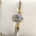 thumbnail image 3 of 2 Ct Oval Cut Lab-Created Hidden Halo Engagement Ring 14K Yellow Gold Plated, 3 of 4