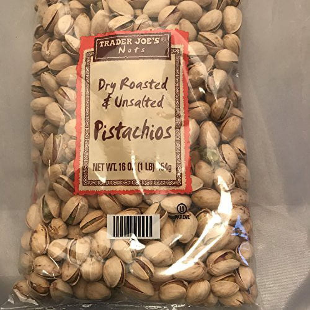 Trader Joes Dry Roasted & Unsalted Pistachios 2 Pack-32 oz total