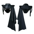 thumbnail image 4 of Mujeres Hombres Moda Hombro Capa Ropa Retro Cabo Gótico Punk Elástico L Zulema manto negro, 4 of 8