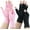 Pink(1pair)+pure Black(1pair), variant on 2 Pairs Fingerless Compression Gloves with Silicone Dots Anti-Slip Breathable Gloves for Men Women Typing Daily Use