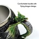 thumbnail image 3 of Vaso de diseño único en 3D para café o cerveza, fabricado en acero inoxidable 304 y resina, capacidad de 450ml, ideal para hogar, bares o restaurantes, con detalle de dragón., 3 of 6