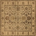 thumbnail image 1 of Ahgly Company Indoor Square Oriental Brown Industrial Area Rugs, 3' Square, 1 of 4