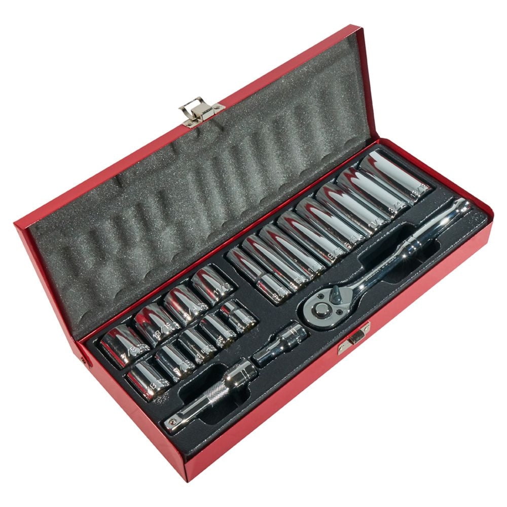 Klein Tools 20 Piece Socket Sets, 3/8 in