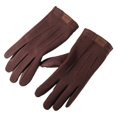 thumbnail image 2 of Eoperou 1 Pair Gloves Thicken Keep Warm Solid Color Winter Long Full Fingers Men Bicycle Gloves Cycling Accessories, 2 of 8