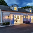 thumbnail image 5 of C Cattleya 19in. 3-Light Matt Black Outdoor Wall Lantern with Seeded Glass and E12 Base Socket, 5 of 7