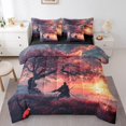 thumbnail image 1 of YST Japanese Samurai 7-Piece Comforter Set, King, Cherry Blossoms, 1 of 6