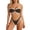 rtim310#- Coffee, variant on Women Bikini Set Bathing Suit Solid Color Sleeveless Swimsuit High Waist Print Two Piece With Briefs For Beach Pool Quick Dry Seaside,Beige,SIZE S