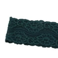 thumbnail image 7 of LeafyLuxe Dark Green Lace Ribbon 10 Yards 2 In Wide, Stretchable, Elastic, Comfortable, Unique Lace Decoration Sewing For DIY Headbands, Garter Belts, Bouquets, Hair Bands, Dark Green, 7 of 7