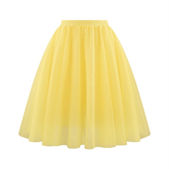 Oplxuo Women Tutu Skirts High Waisted Knee Length Layered Party Midi Skirt Plus Size Tulle Dress 2026 Fashion Outfits