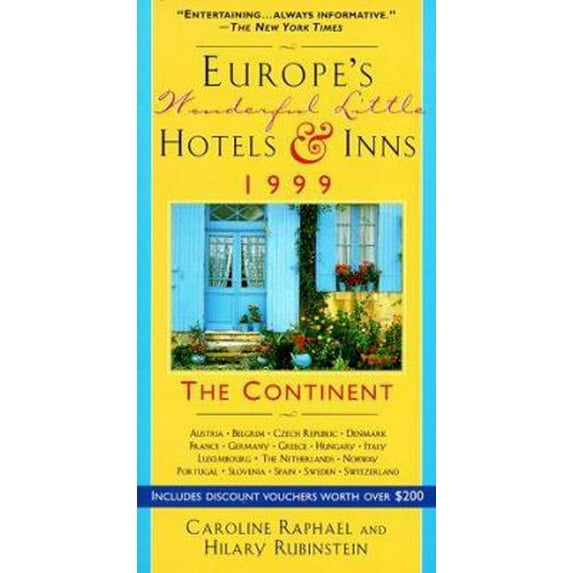 Pre-Owned Europe's Wonderful Little Hotels & Inns 1999: The Continent (EUROPE'S WONDERFUL LITTLE HOTELS AND INNS CONTINENTAL EUROPE) (Paperback) 0312198752 9780312198756