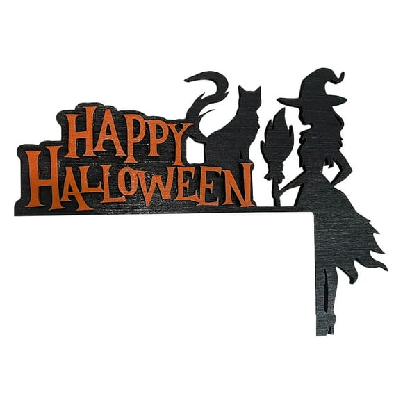 Pot Happy Witch Metal Door Corner Decoration Door Lintel Festival Decoration Door Top Decoration