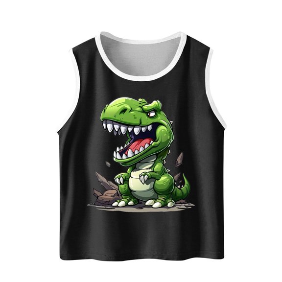 Cute Cami Tank Casual Vests for Kids Girl Boy Summer Fall Sleeveless Crewneck Spandex Gradient Graphic Top Vests Child 2026 Clothing Regular Fit