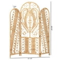 thumbnail image 3 of bali & pari Nadra Modern Bohemian Natural Brown Rattan Room Divider, 3 of 5