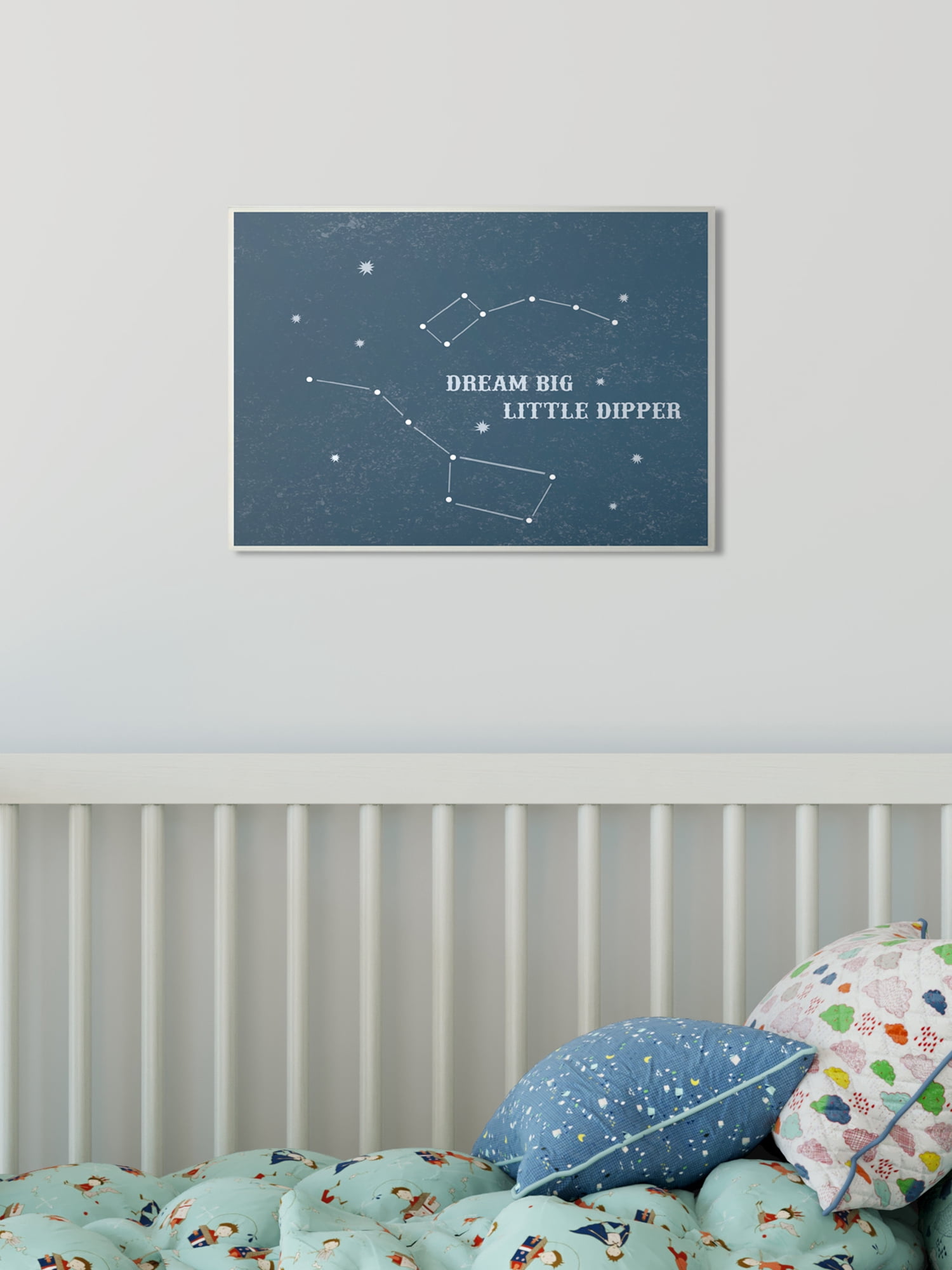Stupell Industries Dream Big Little Dipper Stars Novelty Painting Unframed Art Print Wall Art, 13 x 19