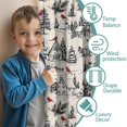 thumbnail image 3 of Blackout Kids Curtains,Beige Christmas Winter Scene Pattern Childrens Insulated Curtains Set Of 2,Bedroom Essentials,Toddler Room Decor 42"x54", 3 of 5