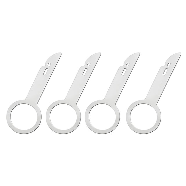 4 piezas de Audio Sound Remover Key CD DVD Car Radio Instalar herramienta de desmontaje para Skoda