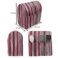 thumbnail image 4 of Abstract Stand Mixer Cover, Digital Contemporary Style Neon Lines Vertical Striped Bands in Warm Tones Image, Kitchen Appliance Organizer Bag Cover with Pockets, 5 Quarts, Multicolor, by Ambesonne, 4 of 4