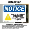 thumbnail image 3 of (2 Pack) MSDS Right to Know OSHA Notice Sign 14 Inch X 10 Inch Vinyl Label Decal Sticker Weather Resistant, UV Protected for Workplace, Business, and Construction Site, Made in the USA, 3 of 7