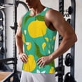 thumbnail image 5 of Daiia fruits Printed Men's Quick Dry Fit Muscle Tank Top Slim-Fit Tank Workout Tank Top Lightweight Sports Tank Top-3X-Large, 5 of 7