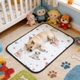 thumbnail image 6 of KOYPTL Cartoon Pet Print Washable Breathable Small Dog Cat Pee Training Pad,Anti Slip Absorbent Reusable Potty Mat for Puppy Kitten, 6 of 6