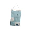thumbnail image 3 of Wall Closet Hanging Bag Wall Hanging Storage Bag Organizer Multifunction Shelves Large Over The Door Storage Pouch for Living Room, Office Green, 3 of 8