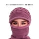thumbnail image 5 of Sonducket 2020 nuevo calentador de cuello femenino Otoño Invierno gorros sombreros máscara mujer invierno sombrero tejido sombreros bufanda conjunto Sombreros Cuero Rosa Sonducket AP000321-01, 5 of 6