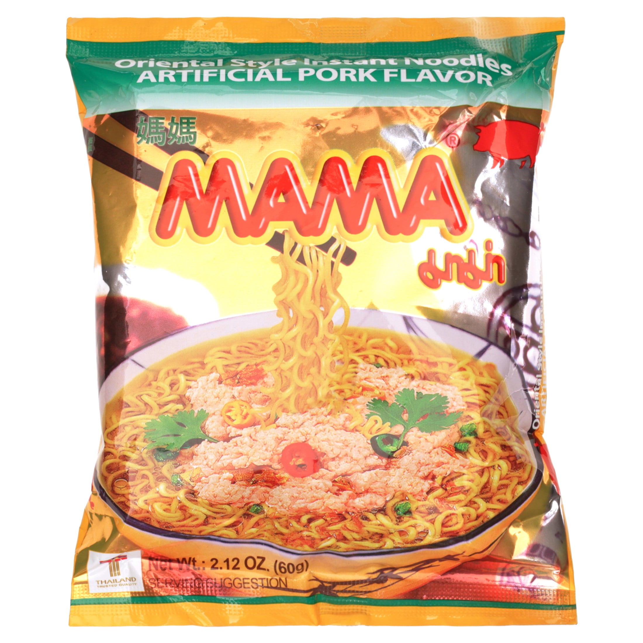 Mama Pork Instant Noodles 2.12 oz x 30 Packs - US SELLER