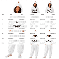 thumbnail image 3 of Adult Halloween Pumpkin Onesie 2026 New BWASD Womens Thick Warm Furry Onesie Pajamas Hooded Long Sleeve Elastic Ankle Cuff Soft Fleece for Winter Loungewear for Party Outfit Silver,XL, 3 of 6