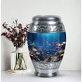 thumbnail image 5 of Underwater Coral Paradise Adult Urns For Human Ashes Men - Cremation Urn Human Ashes for Funeral Burial or Home - Bird Urn for Ashes - Cremation Urns Adults - Burial Urns For Cremated Remains 10 inch, 5 of 5