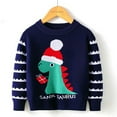 thumbnail image 2 of Staki Toddler Christmas Sweater Boy Toddler Christmas Sweatshirts Christmas Sweater Baby Boy Xmas Santa tree Outfit(Blue,2-3 Years), 2 of 4