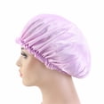 thumbnail image 4 of Imitation Silk Lace Round Cap Sleeping Cap Chemotherapy Cap Beauty And Hairdressing Cap Extra Large Reversible Adjustable Satin Cap Sleeping Curly Natural Hair, 4 of 6