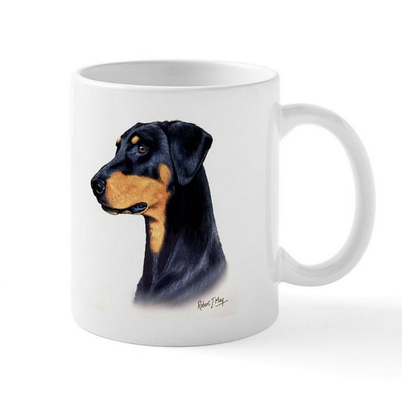 CafePress - Doberman Mug - 11 oz Ceramic Mug - Novelty Coffee Tea Cup