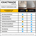 thumbnail image 4 of ExactMade - Clear Table Protector, USA Made, Safe, 24 x 40 Inch, 2mm Thick Clear Pebble Textured Vinyl, Clear Table Pad Mat for Coffee Table, Heavy Duty Clear Table Mat for Work Bench, 4 of 8