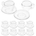 thumbnail image 1 of MLINS 1 Set Miniature Tea Cup and Saucers Doll House Mini Tea Set Micro Scene Toys, 1 of 8