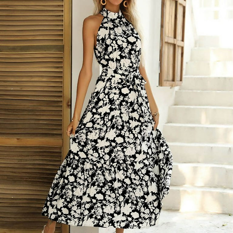 fitted lace wedding dress Desigual Women's Tropical Maxi Dress Black at Amazon Women's Clothing store main image 1