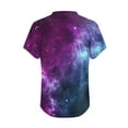 thumbnail image 3 of Fesfesfes Womens Shirts Women's Fashion Casual Print Astral V-neck Short Sleeve T-shirt Yoga Top 3XL(US:14), 3 of 5