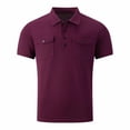 thumbnail image 4 of LMOIPLI Mens Work Shirts 2026 Short Sleeve Casual Slim Fit Button Up Waffle Golf Shirts with Pockets Tennis T Shirts Wine XXL, 4 of 9