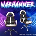 thumbnail image 4 of Silla Gamer Naceb WarHammer. Color Negro/Blanco. Naceb Technology Na-0910, 4 of 5