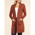 thumbnail image 5 of Doublju Women's Lightweight Long Sleeve Open Front Long Cardigan Sweaters, 5 of 5
