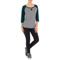 thumbnail image 4 of Athletic Works Women's Athleisure Split Neck Baseball T-shirt, 4 of 6