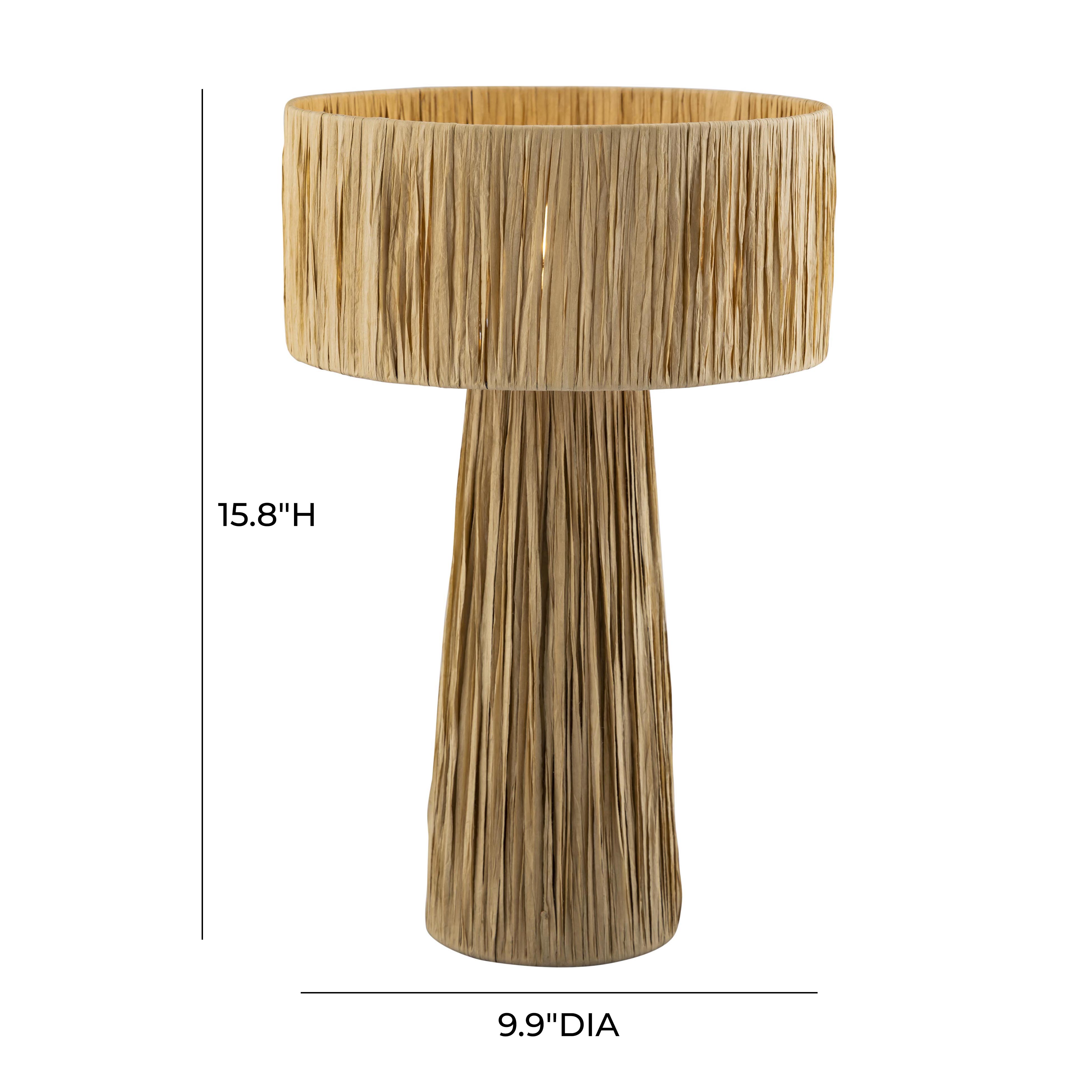 Shelby Rafia Natural Table Lamp - image 3 of 8