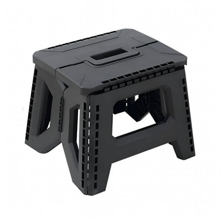 LAMIRO Plastic Folding Stool with Portable Handle Hold 400Lbs Lightweight Heavy Duty Outdoor Camping Hunting Picnic Fishing Mini Collapsible Chair Seat