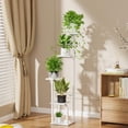 thumbnail image 3 of 5 Tier  Stand Indoor,  Shelf for Multiple , Flower Pot Holder Shelf, Planter Display Rack for Patio Garden Balcony  Room  Decor, White, 3 of 7