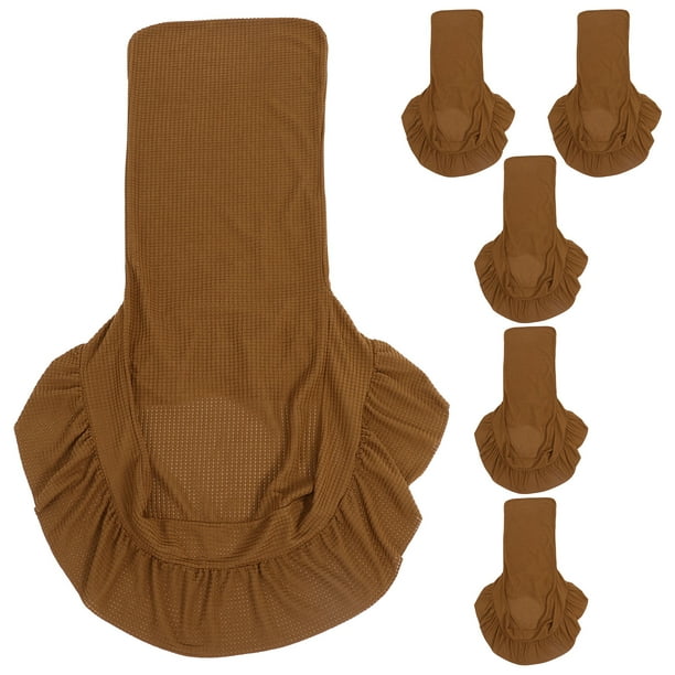 BRIGHTFUFU 6 fundas flexibles para sillas, lavables y protectoras para sillas de comedor.