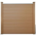 thumbnail image 4 of vidaXL WPC Garden Patio Fence Panels Barrier Square/Slanted 2 Colors 8 Models, 4 of 75