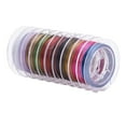 thumbnail image 2 of 10 Rouleaux Artisanat Queue, Fil de Perles pour la Fabrication de Bijoux, Perles String Coloré, 2 of 8
