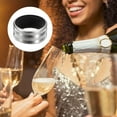 thumbnail image 6 of UxcellWine Drip Catcher, 2Pcs Stainless Steel Wine Drip Ring for Bar and Home (Black Silver), 6 of 6